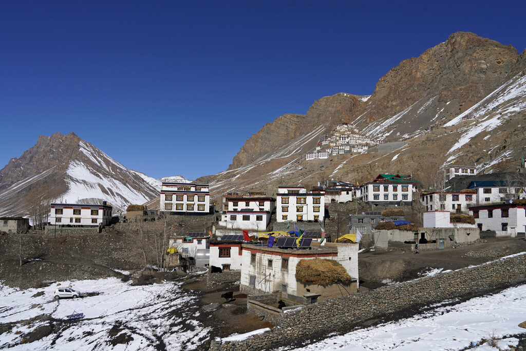 Key Village im Spiti-Tal mit herrlichem Blick auf das Kloster