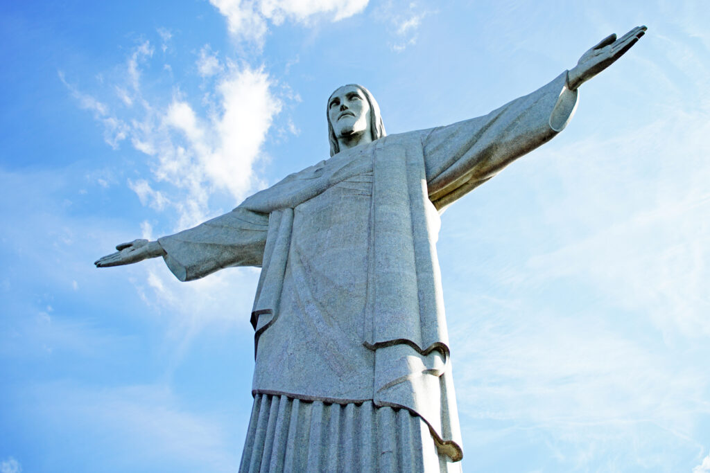 Die Jesus-Statue auf dem Corcovado in Rio de Janeiro