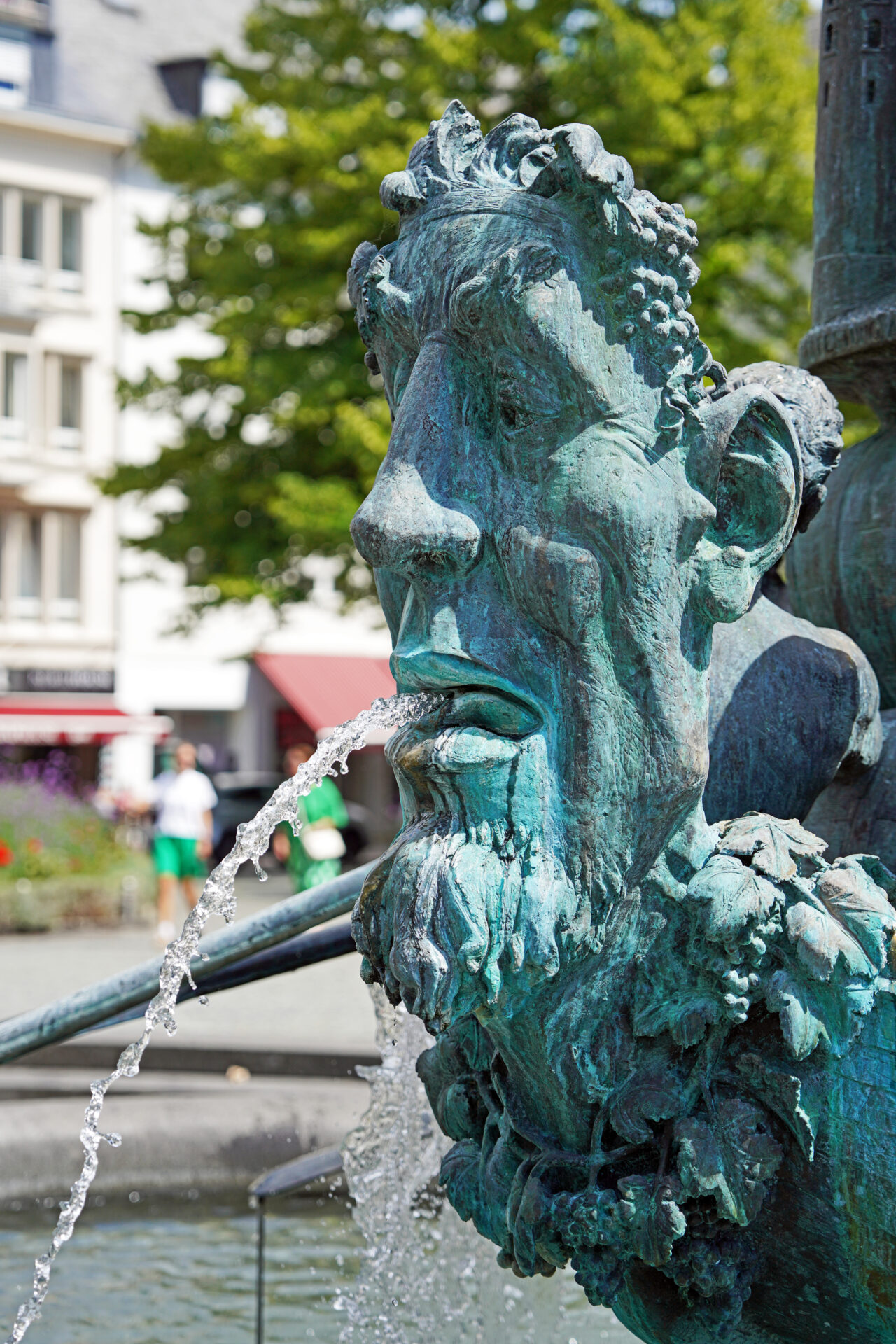 Die Historensäule auf dem Görresplatz in Koblenz