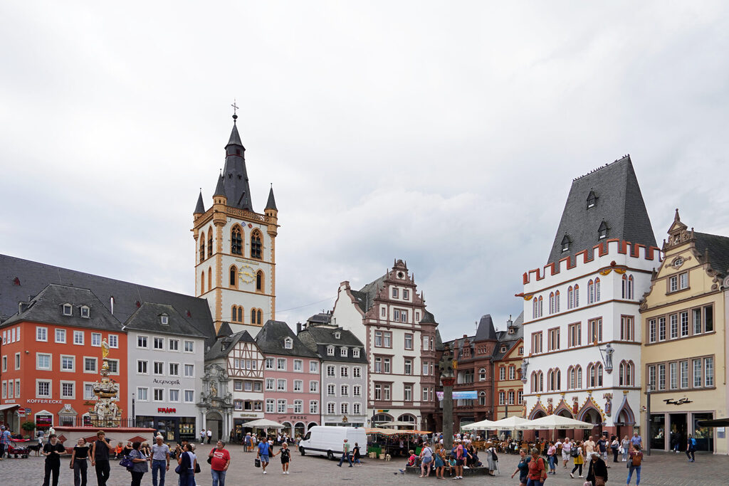 Der Marktplatz von Trier, Deutschlands ältester Stadt