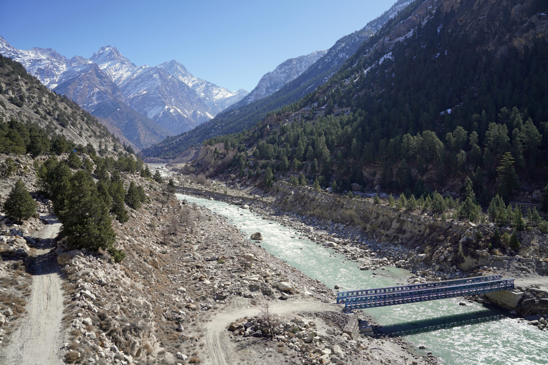DIe Anreise ins Spiti Valley nach Kibber bietet einmalige tolle Aussicht