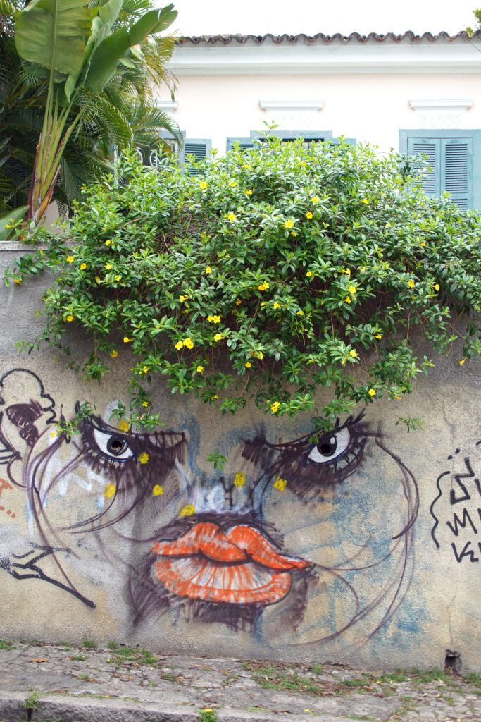 Graffiti in Rio de Janeiro im Stadtteil Santa Teresa