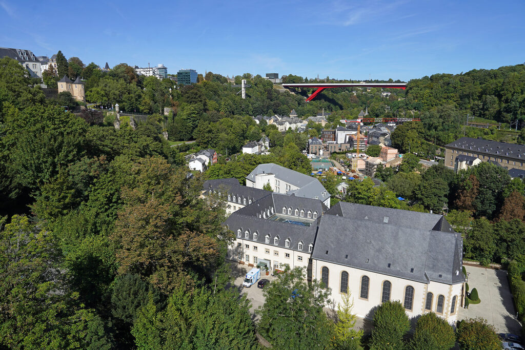 Blick auf Pfaffenthal von den Bock-Kasematten in Luxemburg (Stadt)