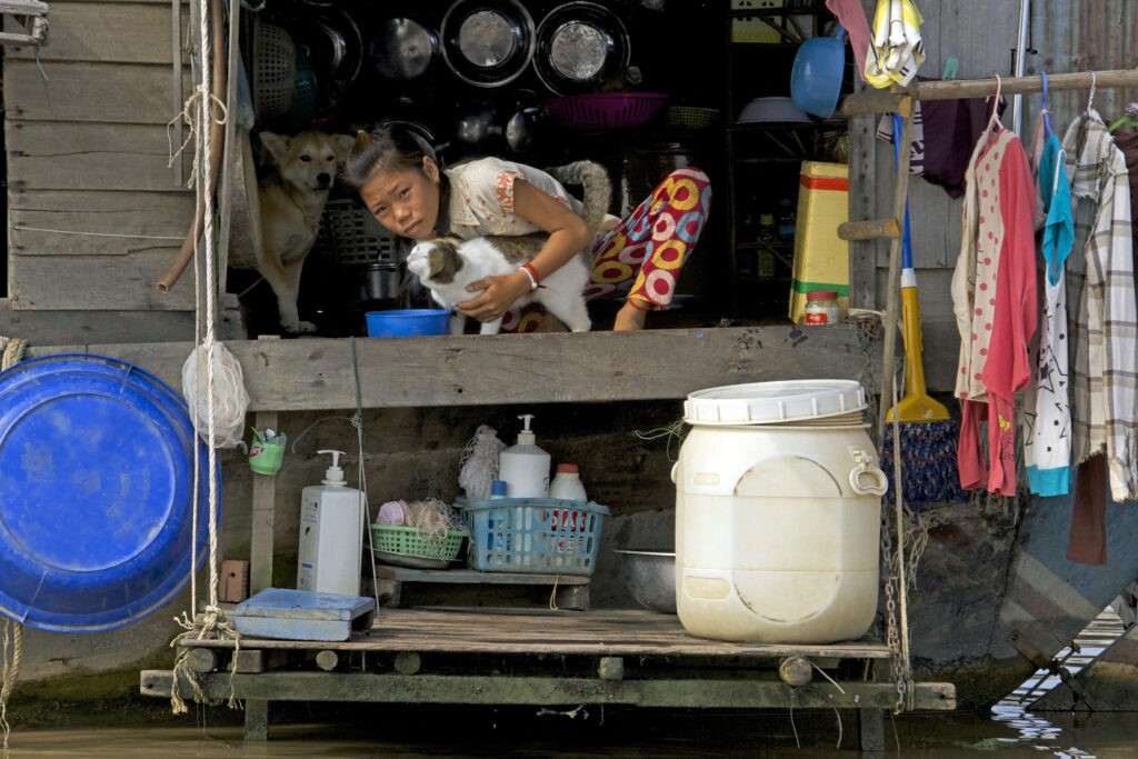 Leben auf dem Tonle Sap