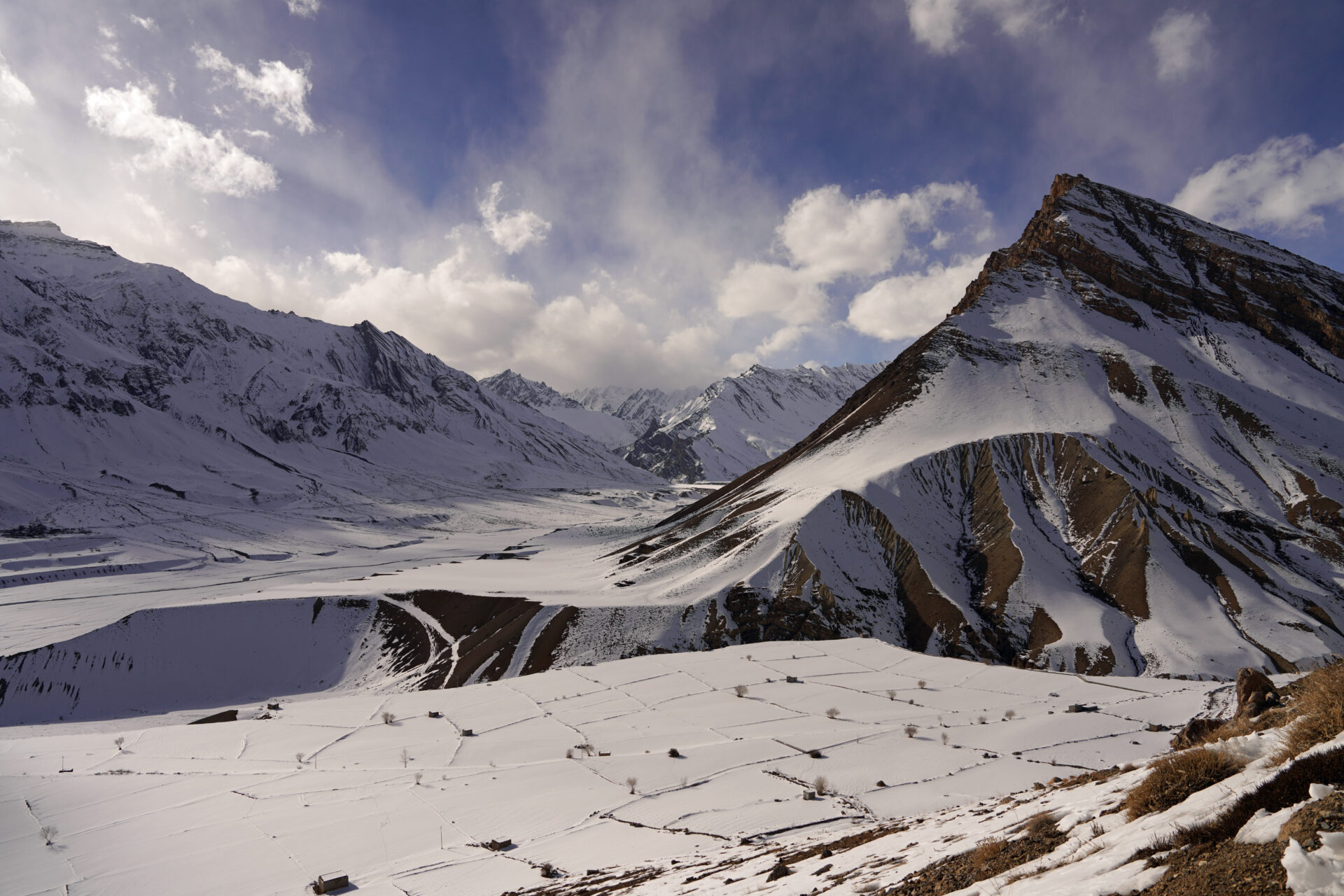 Das Spiti Tal im indischen Himalaya ist eine Trockenwüste mit äußerst geringem Niederschlag