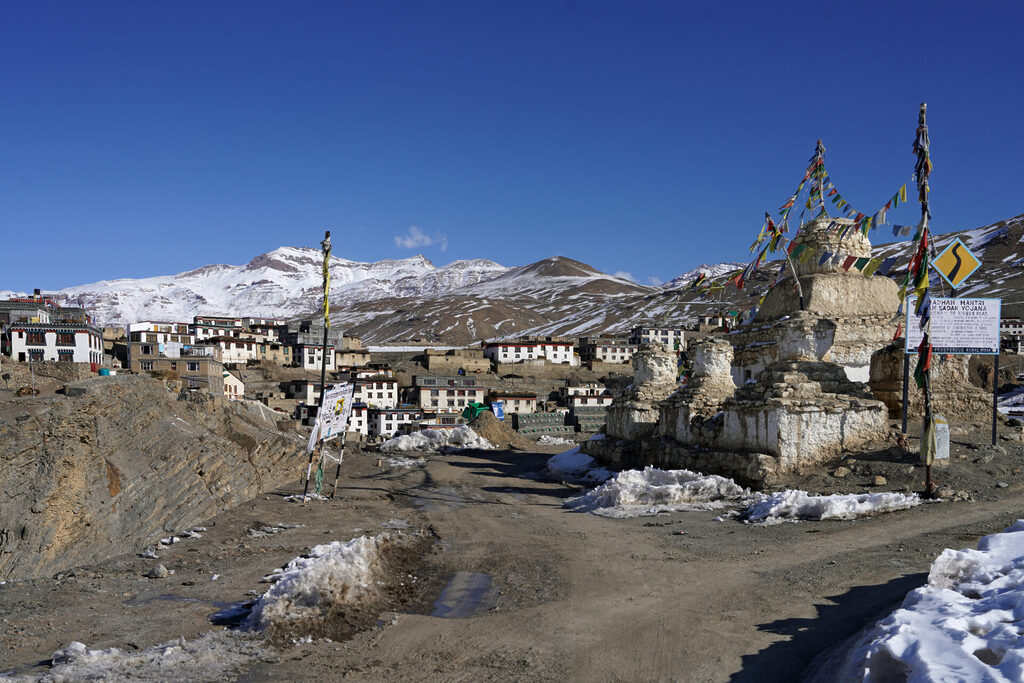 Kibber im Spiti Tal liegt auf rund 4300 Meter Höhe und war der Ausgangspunkt für unsere Schneeleoparden Expedition