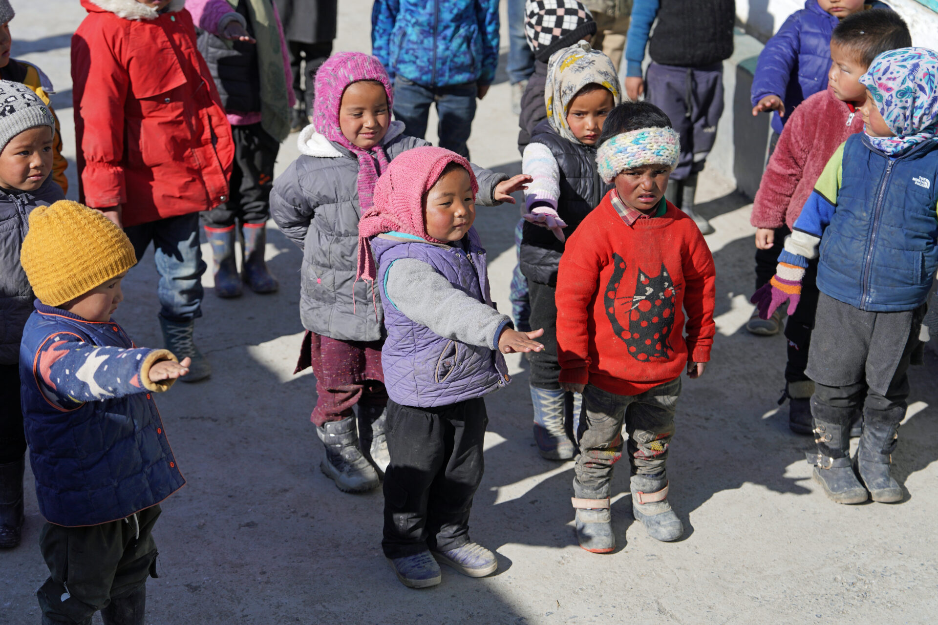 Die Schule für Vorschulkinder im Spiti Tal in Kibber im indischen Himalaya