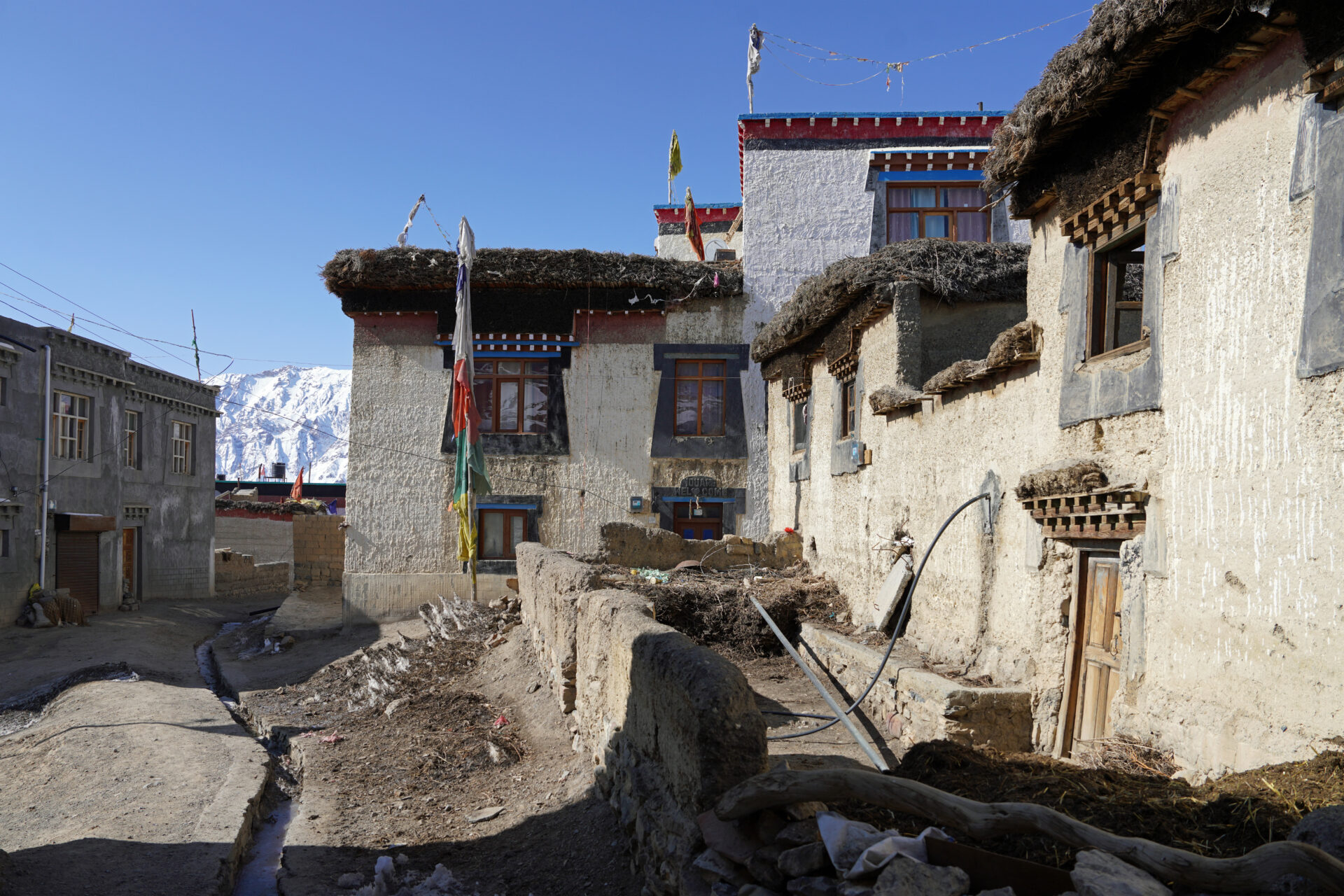 Kibber im Spiti-Tal ist ein kleiner Ort im indischen Himalaya und Ausgangsort für Schneeleoparden Expeditionen