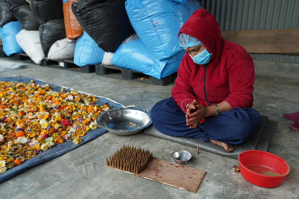 Die Organisation Phool Prasad lässt die Nachhaltigkeit in Kathmandu in Nepal einziehen.