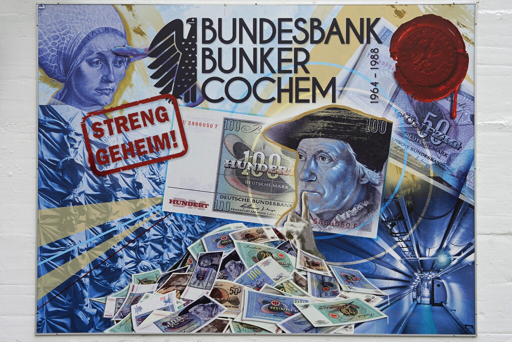 Im Bundesbankbunker in Cochem lagerten ehemals 14 Milliarden DM als Ersatzwährung.