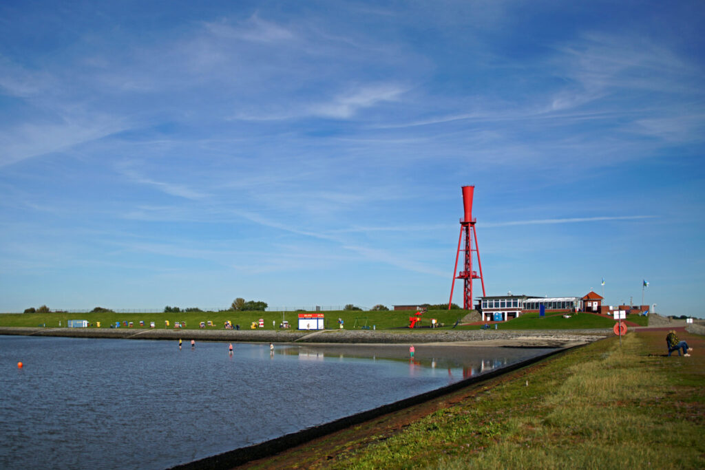 Nordsee - Butjadingen: Oberfeuer Preußeneck