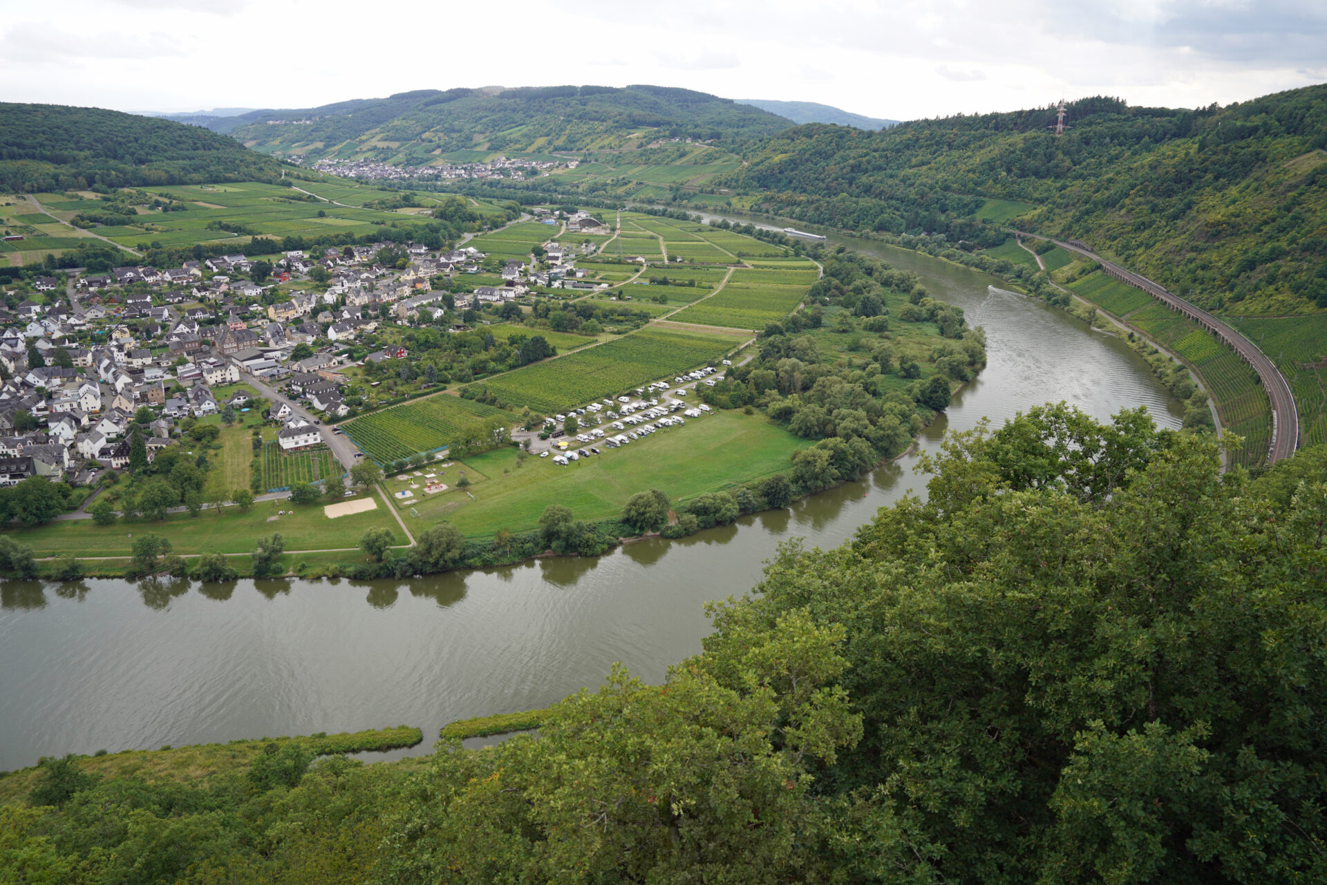 Aussicht vom Prinzenkopfturm bei Pünderich