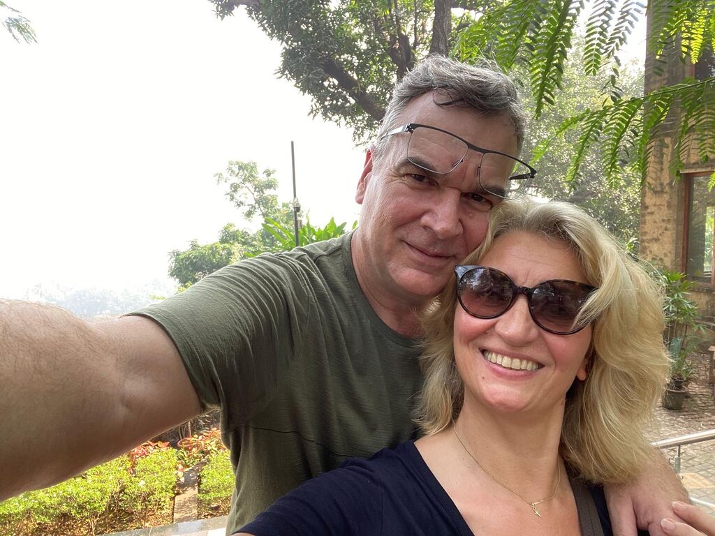 Dagmar Pfeiffer und Ralph Dresel von vonhierundunterwegs.de in auf Bali in Indonesien