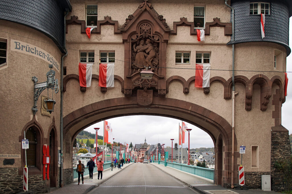 Das Brückentor in Traben-Trarbach an der Mosel