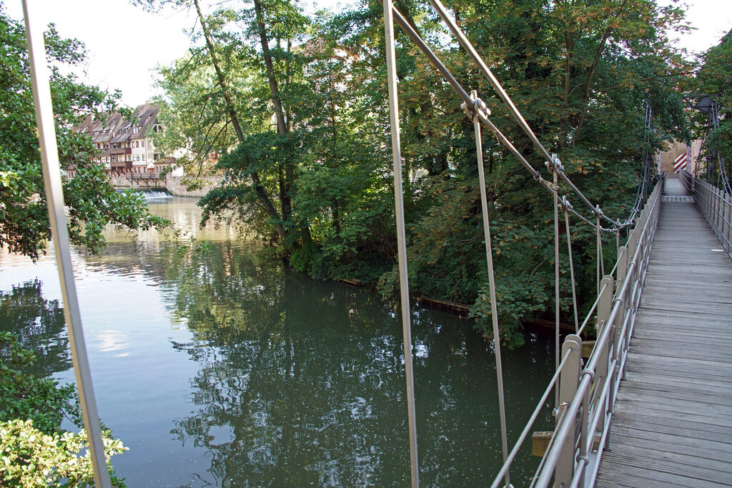 Der Kettensteg in Nürnberg.