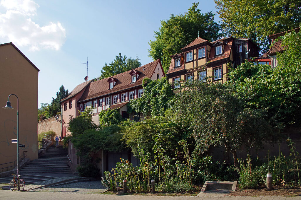 Der Riesenschritt im Stadtteil Johannis in Nürnberg.