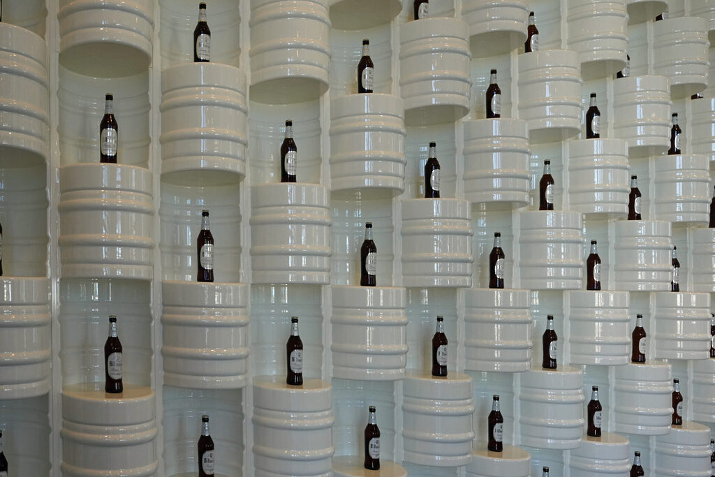 In der Bitburger Erlebniswelt kann man bei F&uuml;hrungen den kompletten Prozess des Bierbrauens erleben