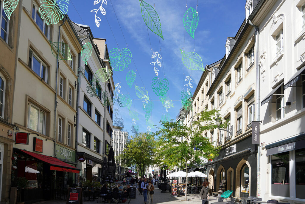 Die Altstadt von Luxemburg mit vielen tollen L&auml;den, Altbauten und engen Gassen