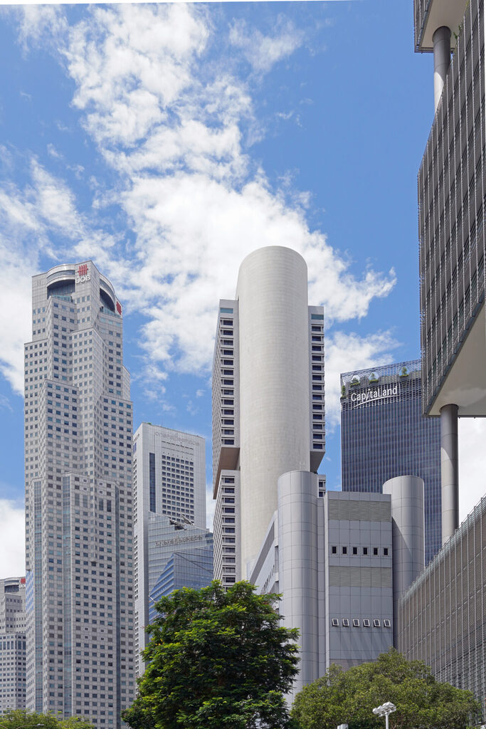 Cityscapes von Singapur. kontrastreiche Stadtansichten der Metropole