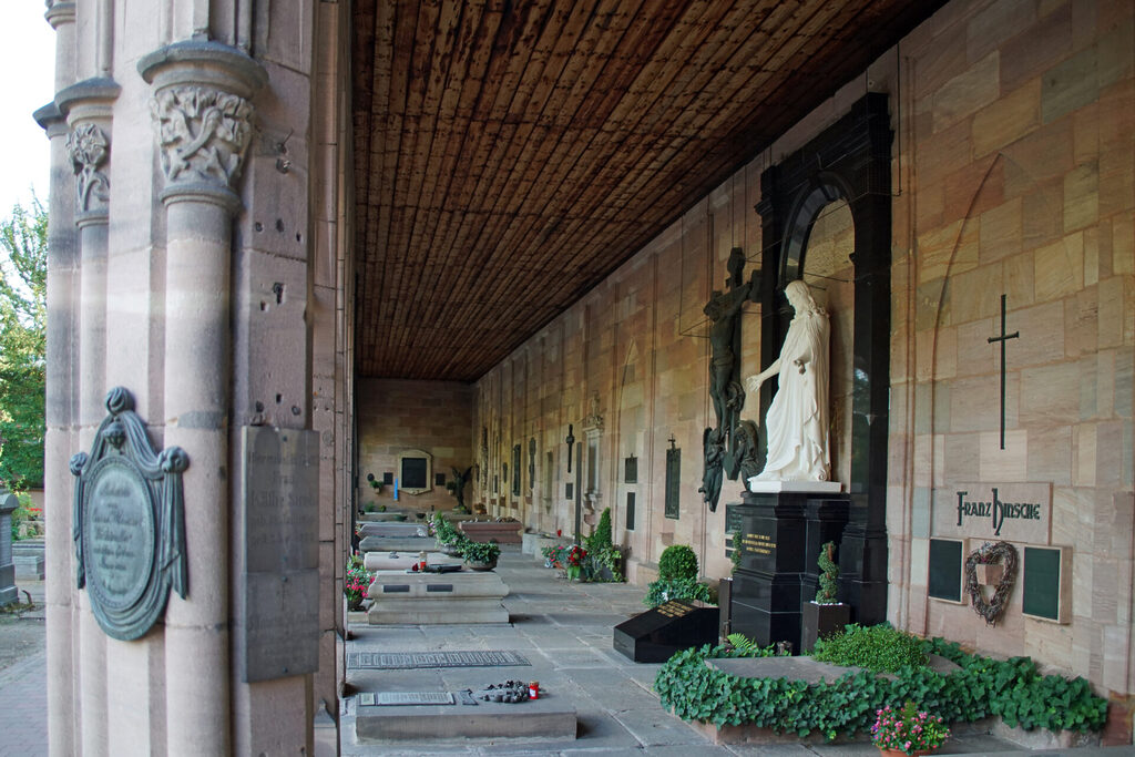 Der Johannisfriedhof in N&uuml;rnberg im Stadtteil Johannis.